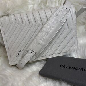 Balenciaga Car Flap Leather Crossbody Bag